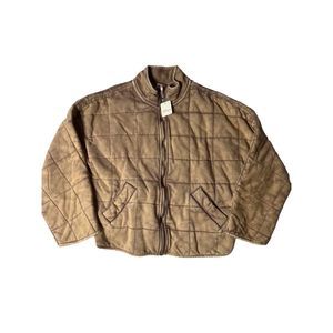 Free People Dolman Quilted Knit Jacket